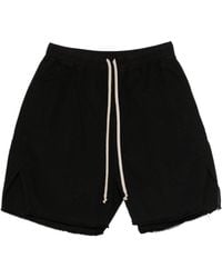 Rick Owens - Frayed Hem Drawstring Shorts Size S - Lyst
