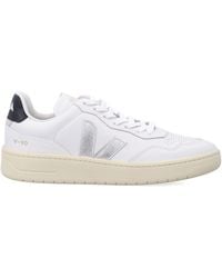 Veja - V-90 And Leather Sneakers - Lyst