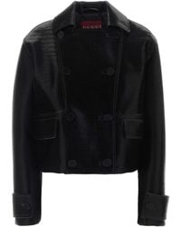 Gucci - Leather Jacket - Lyst