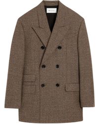 Ami Paris - Double-Breasted Wool Blazer Jacket - Lyst