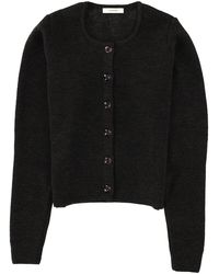 Lemaire - Wool Blend Cardigan Acrylic Jumpers - Lyst