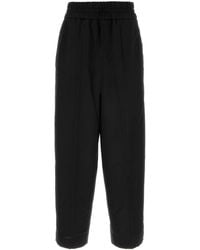 Ami Paris - Relaxed Wool Drawstring Pants - Lyst