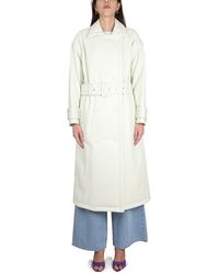 STAND - Emily Double-Breasted Belted Trench Coat - Lyst