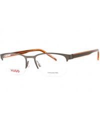 HUGO - Sleek Rectangular Eyeglasses With Clear Demo Lens - Lyst