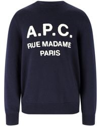 A.P.C. - A. P.C. 100% Virgin Wool Crewneck Sweater - Lyst