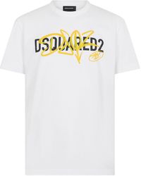 DSquared² - Relaxed-Fit Graphic Logo Cotton T-Shirt - Lyst
