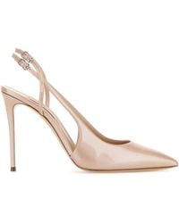 Casadei - Solid Pointed Toe Pumps - Lyst