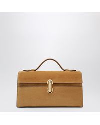 SAVETTE - Light Suede Symmetry Mini Pouch - Lyst