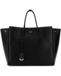 Balenciaga - Black Leather Carry All Hampton Shopping Bag - Lyst
