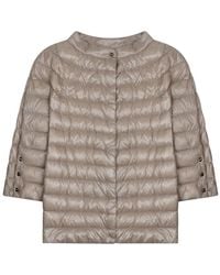 Herno - Margherita Short-Sleeve Quilted Jacket - Lyst