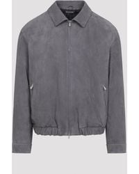 Brunello Cucinelli - Suede Jacket - Lyst