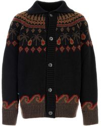 Alanui - Embroidered Wool Sweet Winter Cardigan For - Lyst