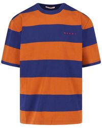 Marni - Multicolour T-Shirts With Dynamic Patterns - Lyst