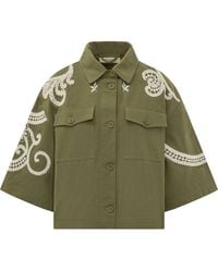 Weekend by Maxmara - Embellished Button-Front Jacket With Embroidery - Lyst