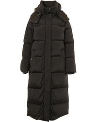 Woolrich - Quilted Parka With High Collar - Lyst