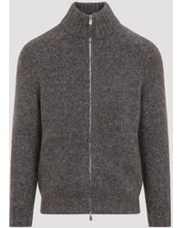 Brunello Cucinelli - Full Zip Cardigan - Lyst