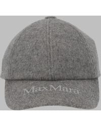 Max Mara - Cashmere Baseball Hat With Logo - Lyst
