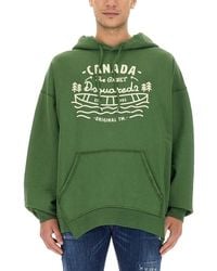 DSquared² - Oversized Logo Sweatshirt - Lyst