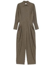 ANDAMANE - Side-Seam Pocket Shirt Collar Button-Down Dress - Lyst