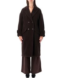 Sessun - Double-Breasted Wool-Blend Coat - Lyst