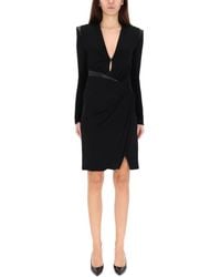 Versace - V-neck Mini Dress - Lyst