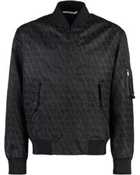Valentino Garavani - Nylon Bomber Jacket - Lyst