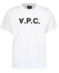 A.P.C. - A. P.C. 100% Organic Cotton T-Shirt - Lyst