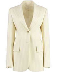 Sportmax - Pinstripe Single-Breasted Two-Button Jacket - Lyst