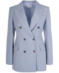 P.A.R.O.S.H. - Light Double-Breasted Blazer - Lyst
