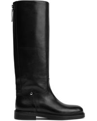Poeve - Calfskin Leather Ankle Boots With Side Zip Closure - Lyst