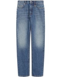 Sportmax - Vintage Straight Leg Jeans With Custom Details - Lyst