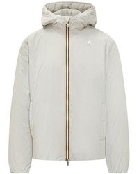 K-Way - Lightweight Zip Front Jacket With Hood - Lyst