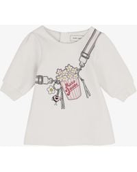 Marc Jacobs - Kids Flared Sweatshirt Dress With Handbag Print - Lyst