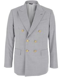 Reveres 1949 - Double-Breasted Jacket With Peak Lapels - Lyst