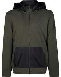 Sun 68 - Mini Bomber Sweatshirt With Nylon Hood - Lyst
