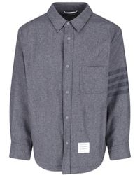 Thom Browne - Wool Button-Front Shirt - Lyst