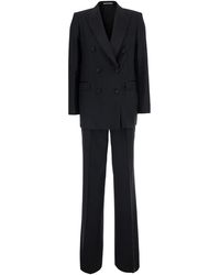 Tagliatore - Double-Breasted Suit With Peak Lapels And Tailored Trousers - Lyst
