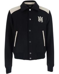 Amiri - Jacket Ma Band Leather - Lyst