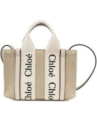 Chloé - Mini Linen Bag With Two Handles - Lyst