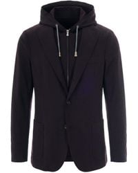 Eleventy - Hooded Zip-Front Blazer Jacket - Lyst