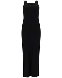 MSGM - Square Neck Maxi Dress - Lyst