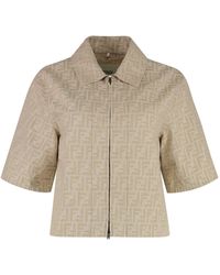 Fendi - Jacket Cotton-Linen - Lyst
