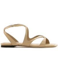 Jimmy Choo - Ayla Flat Nappa Leather Flats - Lyst
