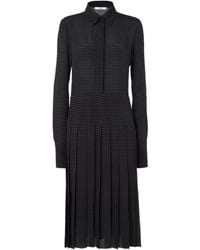 Fendi - Pleated Zigzag-Pattern Midi Dress - Lyst