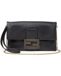 Fendi - Mamma Baguette Leather Clutch Bag - Lyst