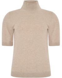 Max Mara - S Max Mara Wool Sweater With Short Sleeves - Lyst