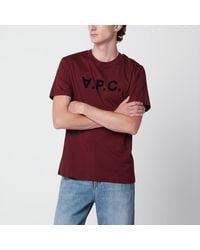 A.P.C. - Standard Grand Vpc Cotton T-Shirt - Lyst