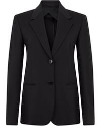 Max Mara - Single-Breasted Blazer Jacket With Reversible Collar - Lyst