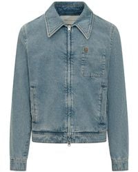 Ami Paris - Zip-Up Fashion Jacket - Lyst