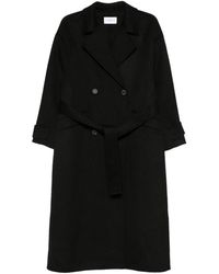 The Dynamis Studio - Double-Breasted Wool Belted Coat - Lyst